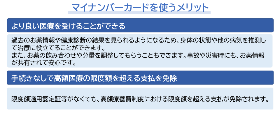 マイナンバーカードを使うメリット